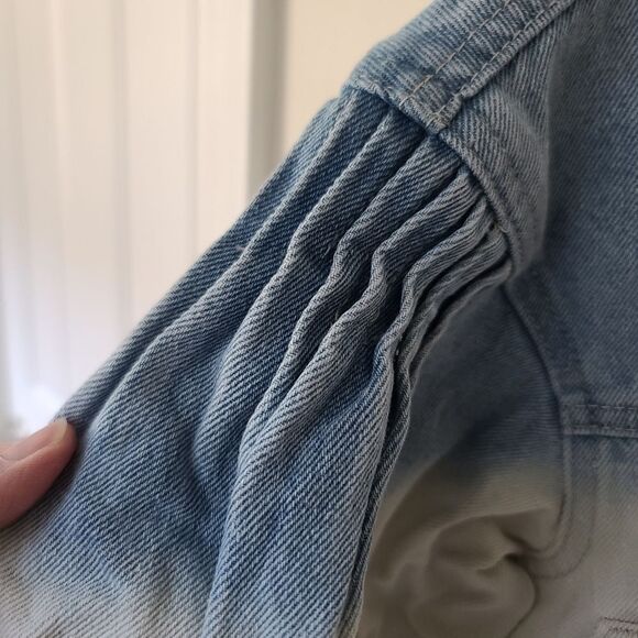 Avec Les Filles Dip Dye Jean Shacket - Picture 2 of 8